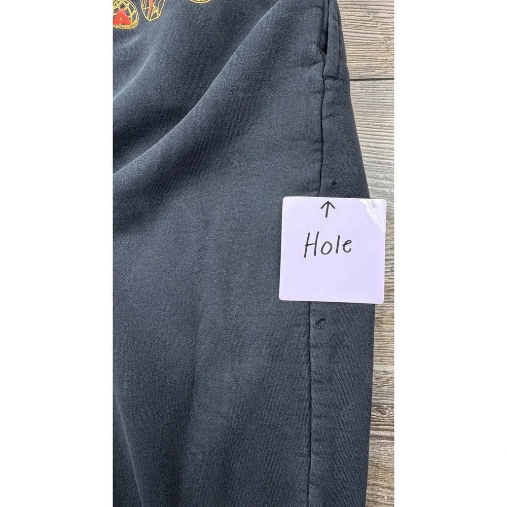 Jordan Men Activewear Pants XXL Black Mind Over Matter Sweatpants Has Holes